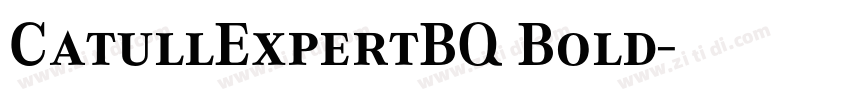 CatullExpertBQ Bold字体转换